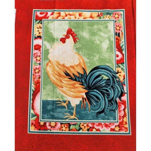 Rooster Fabric Panel By Henry Glass & Co. For Quilts & Crafts 44" x 25" Panel - Picture 8 of 16